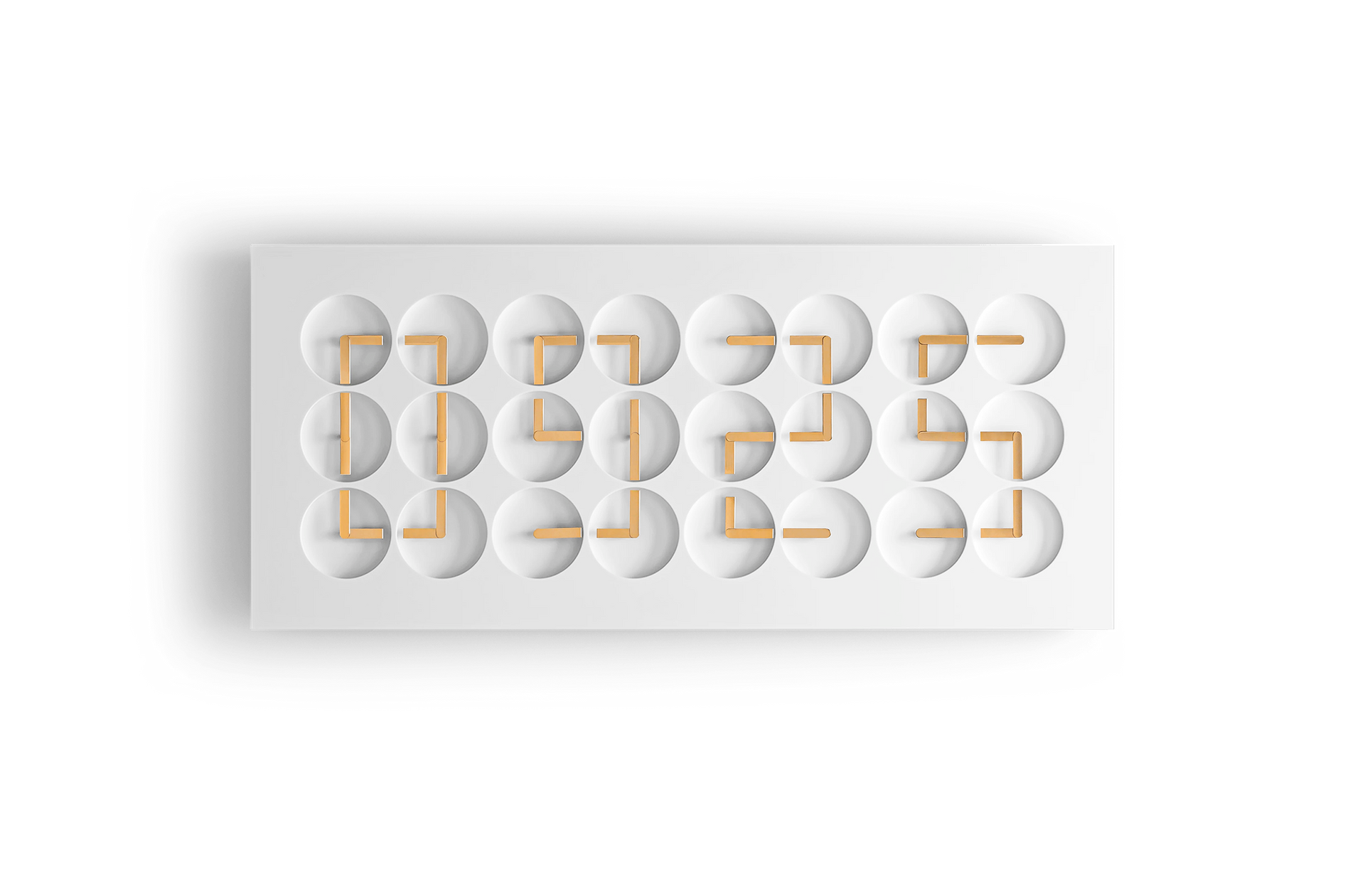 ClockClock 24 / White Gold