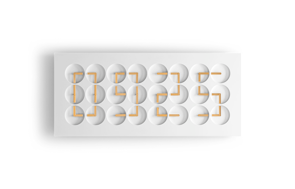 ClockClock 24 / White Gold